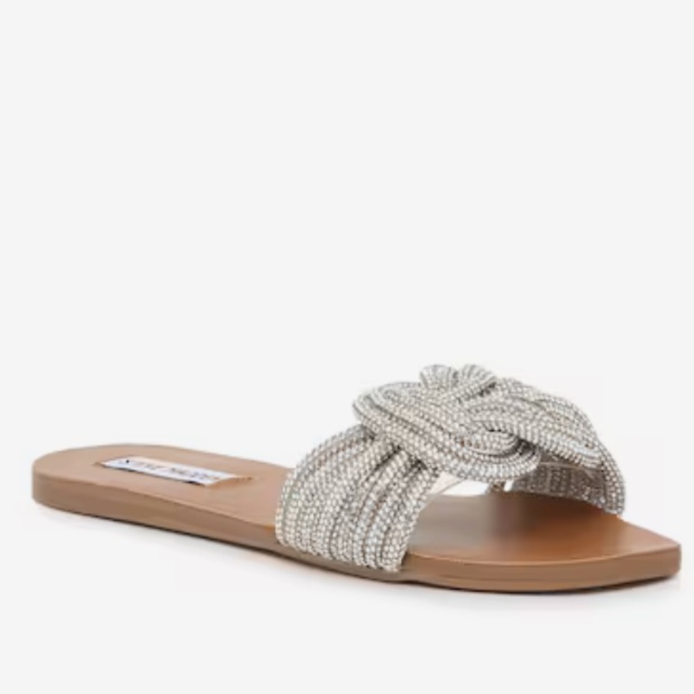Brand New Never Been Worn Steve Madden Adore Rhinestone Sandal Size 6